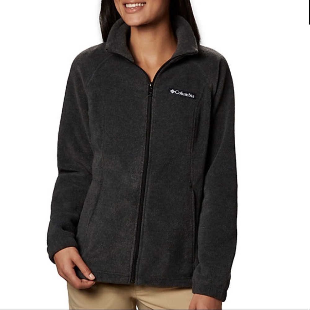 Black Columbia Fleece Zip Up Jacket